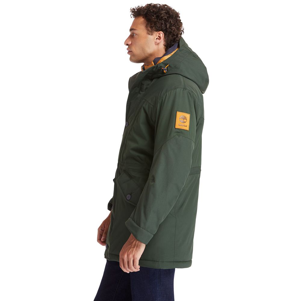 Timberland Mens Jackets Outdoor Heritage Ecoriginal Parka with DryVent™ Technology - Dark Green - In